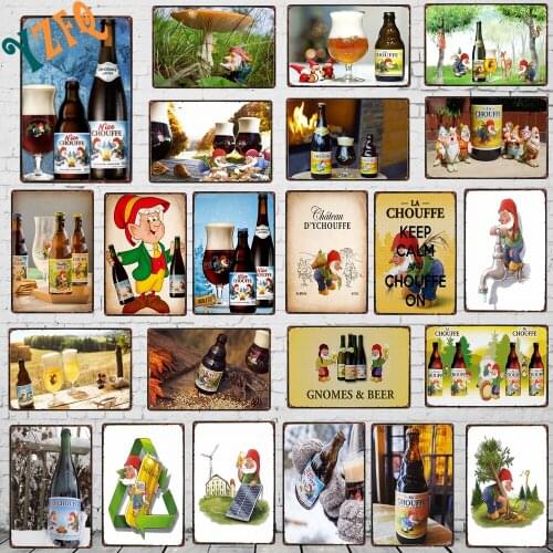 Belgian Beer Decorative Signs Plaque Metal kitchen Vintage Wall Music Bar Home Restaurant Art Man Cave Decor 30X20CM DU-7603A