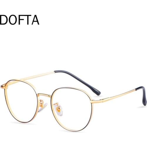 DOFTA β Titanium Prescription Eyeglasses Frame Women Vintage Round Myopia Optical Korean Glasses Frame Men Eyewear 5260