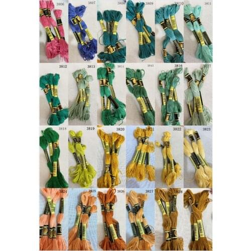 Two labels 10 pieces cross stitch threads cross stitch embroidery thread Custom threads colors 04