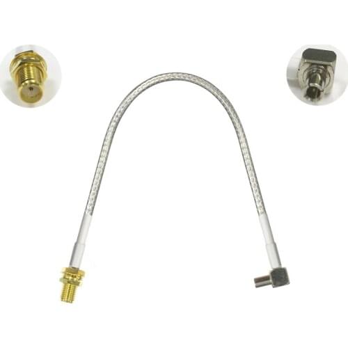 SMA female nut to TS9 male right angle pigtail cable for 3G 4G HUAWEI ZTE USB modem cable adapter 15cm/30cm/50cm/100cm