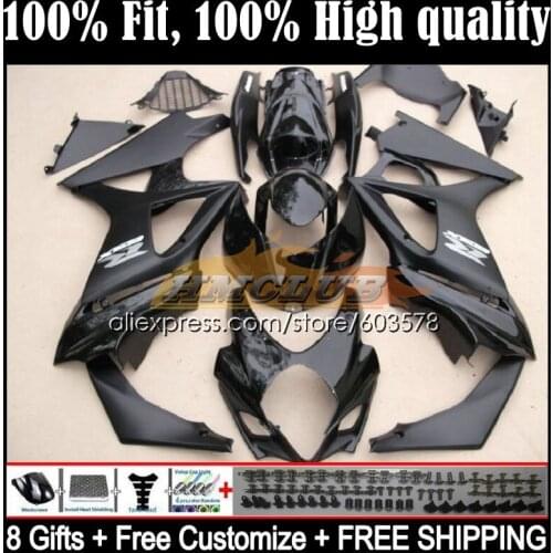 Injection For SUZUKI GSXR1000 GSX R1000 K7 GSX-R1000 13CL.28 GSXR-1000 07 08 GSXR 1000CC 1000 CC 2007 2008 Fairing Gloss black