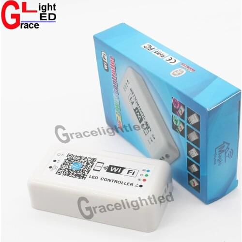 NEW LED WIFI RGB Controller DC12-24V 12A MINI WIFI LED Controller,Smart RGB Dimmer for iPhone and Android