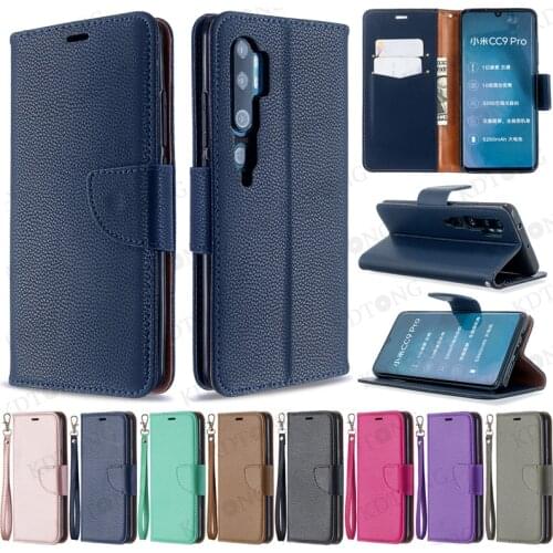 Solid Color Luxury Business Flip Phone Cases For Xiaomi RedMi Note 10 9 8 Pro Max 10S 9S 8T 7 With Bracket Card Slot Cover Coque