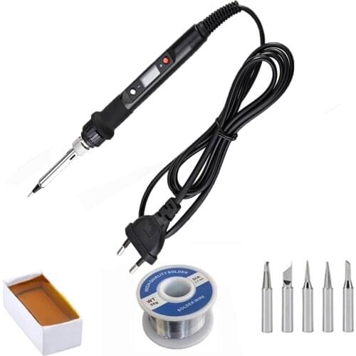 80W Electric Soldering Iron Soldering Pen LCD Digital Adjustable Temperature AC110V-240V Welding Repair Rework Welding Iron Tool