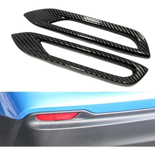 Chrome Carbon Look For Nissan Qashqai J11 2019 2020 Rear Fog Light Cover Frame Trim accessories