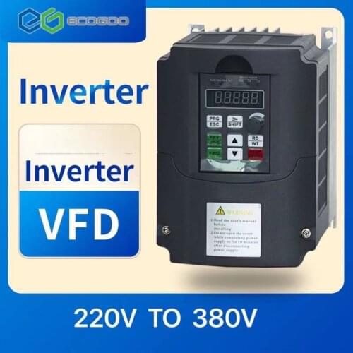 11KW 220v to 380V Frequency Converter Adjustable Speed for CNC Spindle motor Control VFD Converter Inverter