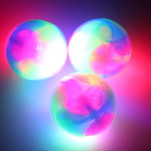 Bite Resistant Glowing Elastic Ball Durable Flashing Molar Interactive Ball Pet Rubber Chew Toy For Cats Dogs Pet Toy