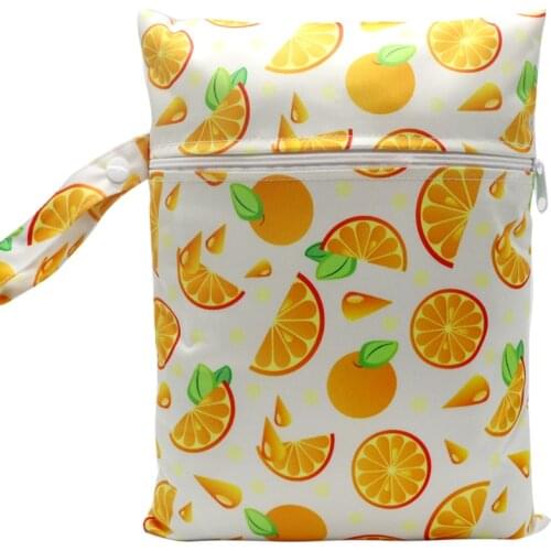 21x28.5cm Wet Bag Baby Diapers Nappies Waterproof Reusable Printed Nappy Bags Reusable PUL Travel Wet Dry Bags Mini Wetbags