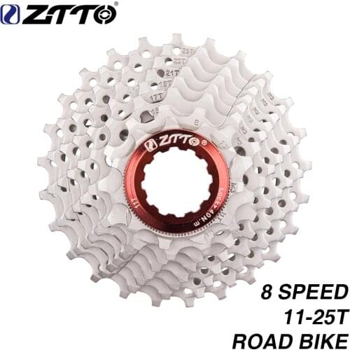 ZTTO 8s 11-25T Cassette Freewheel Road Bike Bicycle Parts 16s 24s 8 Speed Sprocket Compatible