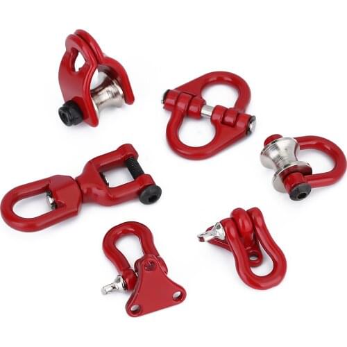 1PCS Metal Tow Hook Pulley for 1/10 RC Crawler Car Accessories Traxxas TRX-4 Axial SCX10 90046 D90 Redcat Upgrade Part