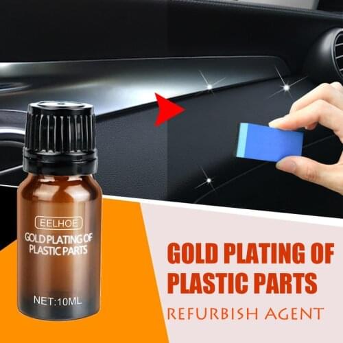 10ml/set Car Plastic Parts Retreading Agent Auto Instruments Panel Plastic Parts Refurbish Agent Wax Plastic Care Agent Dropship