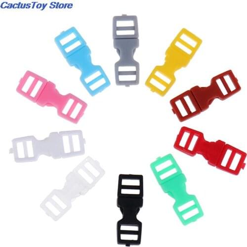10Pcs 4mm Mini Buckle Tiny Doll Clothes Belt Buckles for DIY Doll Backpack Button Bracelet Strap Buckle Asseccories