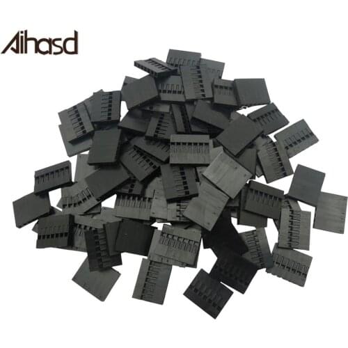 100PCS/Lot 2.54mm Pitch 7P Plastic Dupont Jumper Wire Cable Housing Female Pin Connector