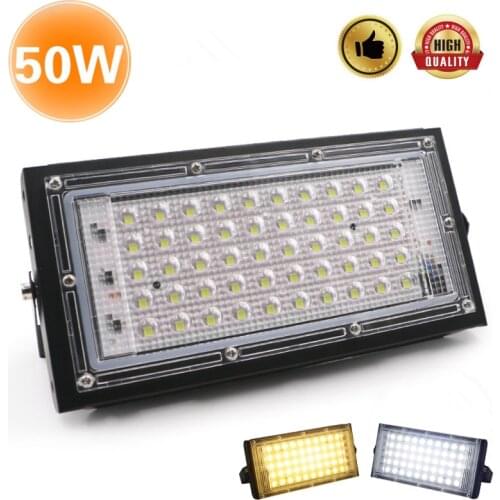 50W LED Floodlight AC 220V Outdoor Searchlight Spotlight IP65 Waterproof LED Street Light Landscape Lighting Dropship