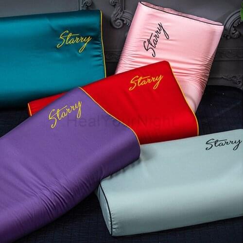 60S Long-staple Cotton Pillow Case Cover Solid Color Sleeping Pillowcase for Memory Foam Pillow Latex Pillow 30x50CM/40x60CM