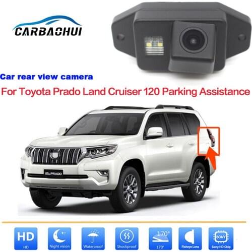 Car Rear View Camera Backup Reverse Parking Camera For Toyota Prado Land Cruiser 120 Parking Assistance CCD full HD Night Vision