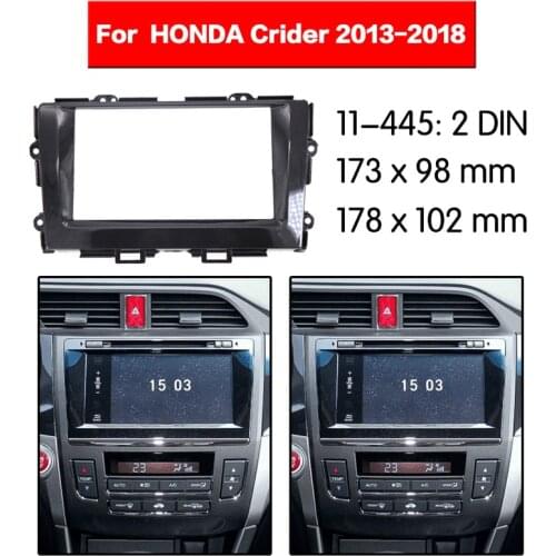 2Din Car Radio Fascia Frame Kit For HONDA Crider 2013-2018 Radio Stereo Audio Bezel Facia Panel Trim Dash