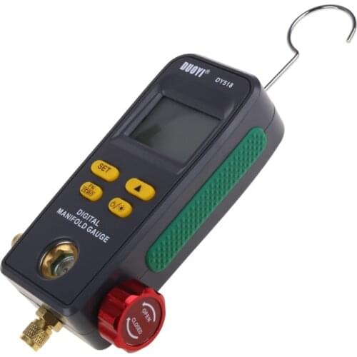 Refrigeration Digital Manifold Gauge Dy518 Car Air Conditioner Pressure Temperature Electronic Manometer Gauge Tester
