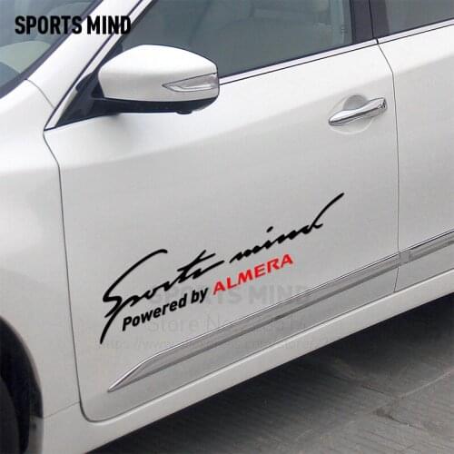 2 Pieces SPORTS MIND Automobiles Vinyl Car Decal Sticker Car-Styling Exterior Accessories For nissan almera n16 accessories