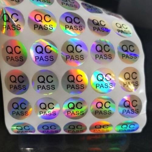 Laser QC PASS label quality check sticker QCPASSED label passed sticker check