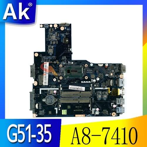 Laptop motherboard For LENOVO Ideapad G51-35 A8-7410 Mainboard NM-A401 5B20J22828ZZ DDR3