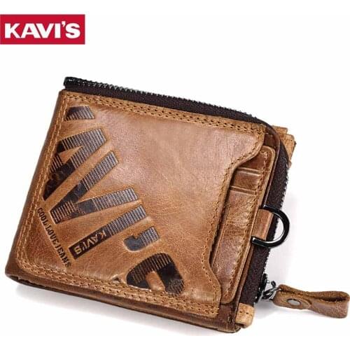 Brand Crazy Horse Genuine Leather Wallet Men Coin Purse Male Cuzdan slim Walet Portomonee PORTFOLIO Perse Pocket money bag 2021