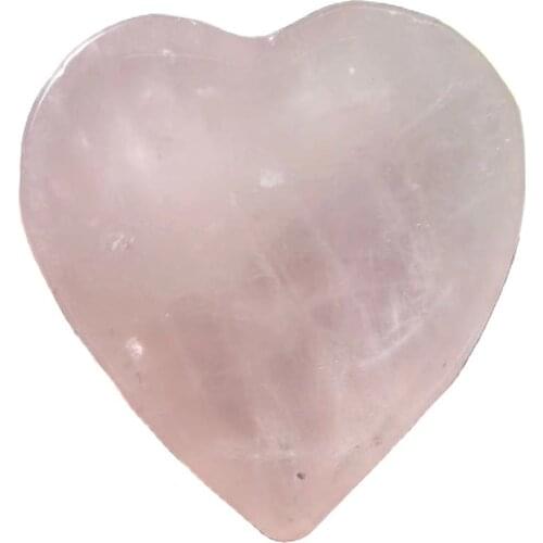 Natural pink crystal heart-shaped ashtray