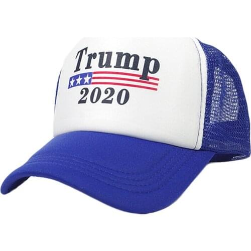 New Donald Trump 2020 Hat Fashion Solid Color For Womens And Mens Outdoor Sun Shade Cap Adjustable Cotton Baseball Hats TG0216