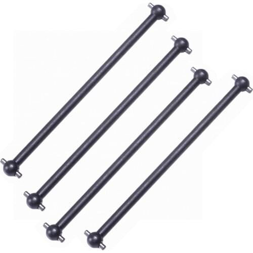 4pcs RC Car 1/10 HSP 08059 (08029) Silver Steel Front/Rear Dogbone drive shaft 89.5mm For 1/10 RC Model Car 94111 94108 94188