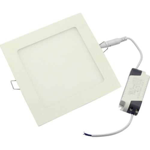 10pcs/lot,6W 9W 12W 15W 18W AC85~265V Cold white/warm white LED Ceiling LED Downlights Square Panel Lights SMD2835,Free Shipping