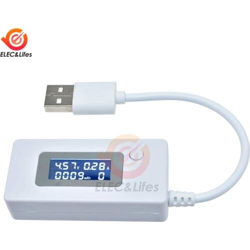 4-30V 5V USB Tester DC Digital Voltmeter Ammeter USB Detector Power Bank usb Charging Voltage Current Meter Capacity tester
