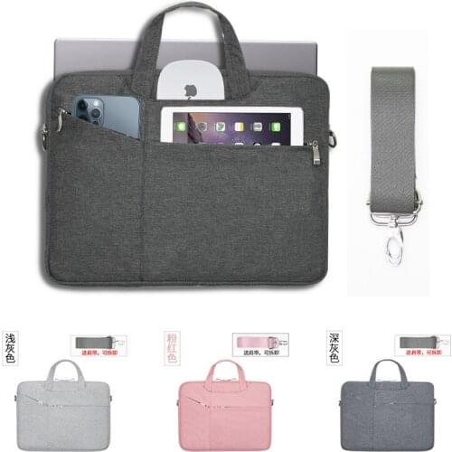 Waterproof Laptop Bag 13.3 14 15.6 16 Inch Notebook Shoulder Case For Macbook Air Pro Cover Sleeve Handbag Women Men Briefcase