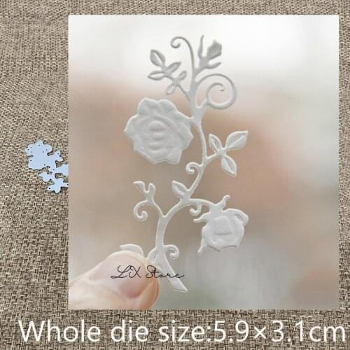 XLDesign Craft Metal Cutting Die cut dies rose flower strip decoration scrapbook Album Paper Card Craft Embossing die cuts