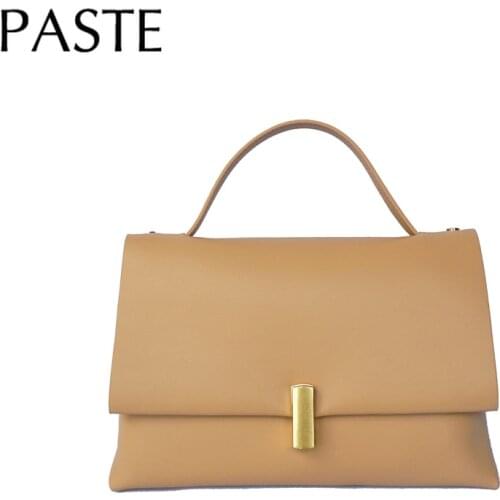 2020 Fashion Lock Design Large Women Handbag 100% Genuine Leather Female Shoulder Messenger Bag Advanced Cow Skin Tote Satchels