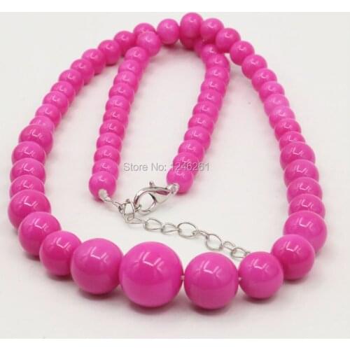 6-14mm Natural Rose Seashell Beads Tower Necklace Chain Earbob Earrings Sets Girls Christmas Gifts Jewelry Making Accessories