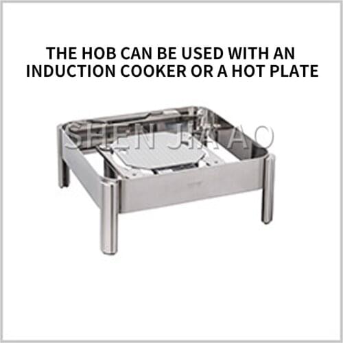 6L stainless steel sauce oven Soup stove Soup sauce container Square hammer steel cover (for induction cooker) FOOD POT 1PC