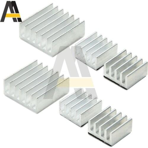 2 Set Aluminum Heatsink Raspberry Pi A Type B B+ Heat Sink 14*14*6mm 8*8*4mm For Electronic Chip IC 3D Printer Raspberry PI