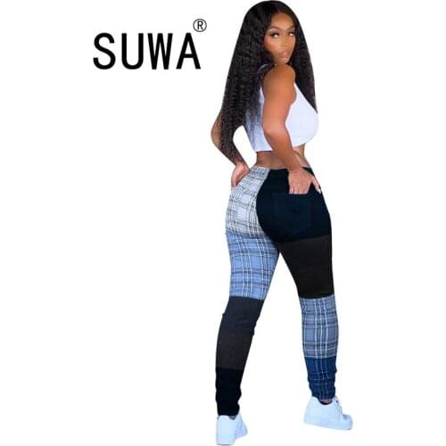 Tie Dye Vintage Casual Skinny Trousers Sweatpants Women High Waisted Pencil Pants Spring Autumn Jogger Leggings K-Pop Style