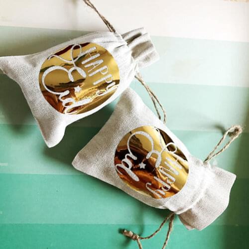 Custom gold Happy Eid wedding ramadan gift wedding favor muslim bags Bachelorette Hangover recovery Survival Kit Candy pouches