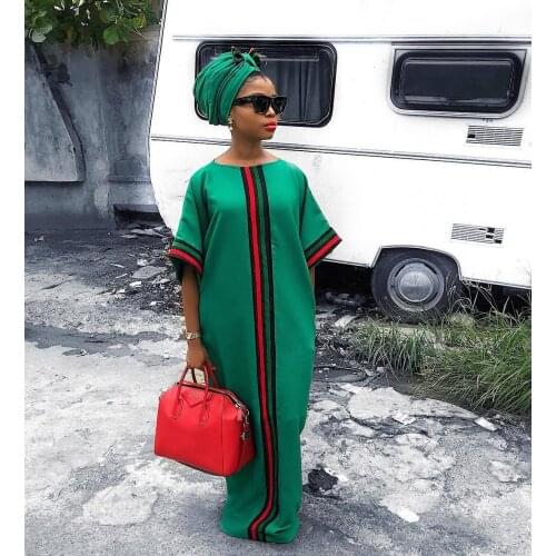 FNOCE 2019 African Dress Autumn And Winter Digital Printing, Slim Sleeved Dress, New, Fashion, African, Women, Clothing