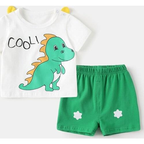 ZWY969 children cartoon outfits boys clothes summer tees +cotton shorts 2pc sets character printing kids costumes suit 3-14 yrs