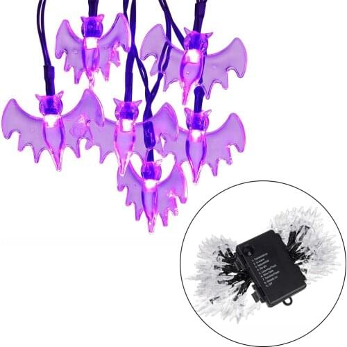 Halloween Lighting Halloween String Lights Purple Decoration Holiday LED Decor Indoor Outdoor Decor For House Garden
