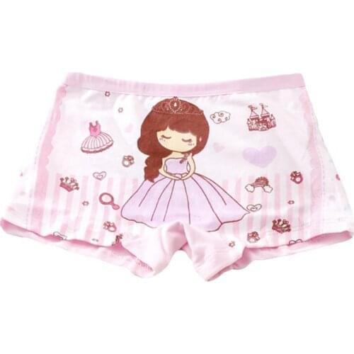 Hot Sale 50% Baby Girl Kids Cotton Soft Cartoon Princess Shorts Breathable Underwear Panties Baby girls Kids Boxer underwea