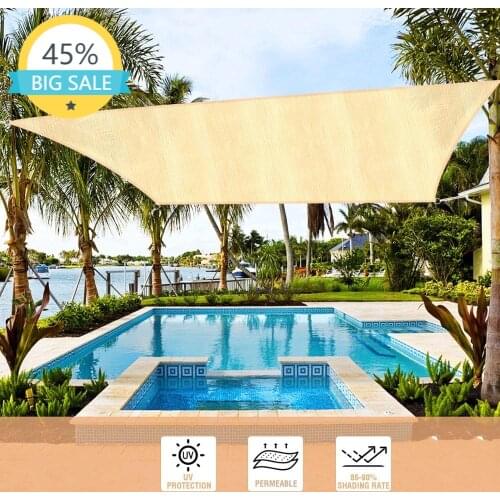 Hdpe Sun Shade Rectangle Candle Canopy Candle 185gsm Shade Cover UV Block for Outdoor Garden Backyard Shading Enclosure Net