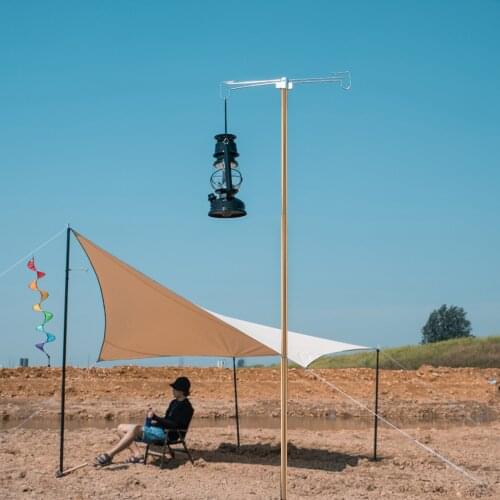 Outdoor Camping Lamp Bracket Aluminum Alloy Portable Storage Hook Tent Folding Table Hanging Light Holder Lantern Fixing Stand