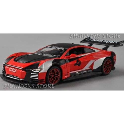 1:32 Scale Diecast Model Audi E-Tron GT Sportback Concept Car Pull Back Toy With Sound & Light