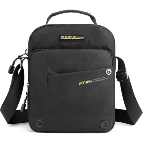 Small Messenger Bags For Mens 2021 Fashion Nylon Multifunction Shoulder Bag Waterproof Zipper Travel Trend Handbags Sac A Main