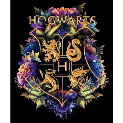 ARMYQZ Div 5D Harry Icon H-ogwarts Flower Full Diamond Painting cross stitch kits art Cartoon 3D paint by diamonds