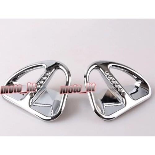 For Honda Goldwing GL1800 Fairing Martini Air Intake Grills 2001-2011 Decoration Bokykits Chrome