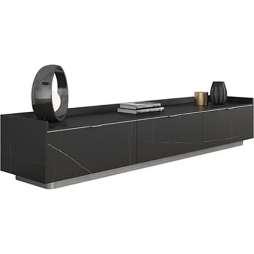 Light luxury TV cabinet rock board high-end custom living room set storage cabinet modern minimalist size apartment lockers